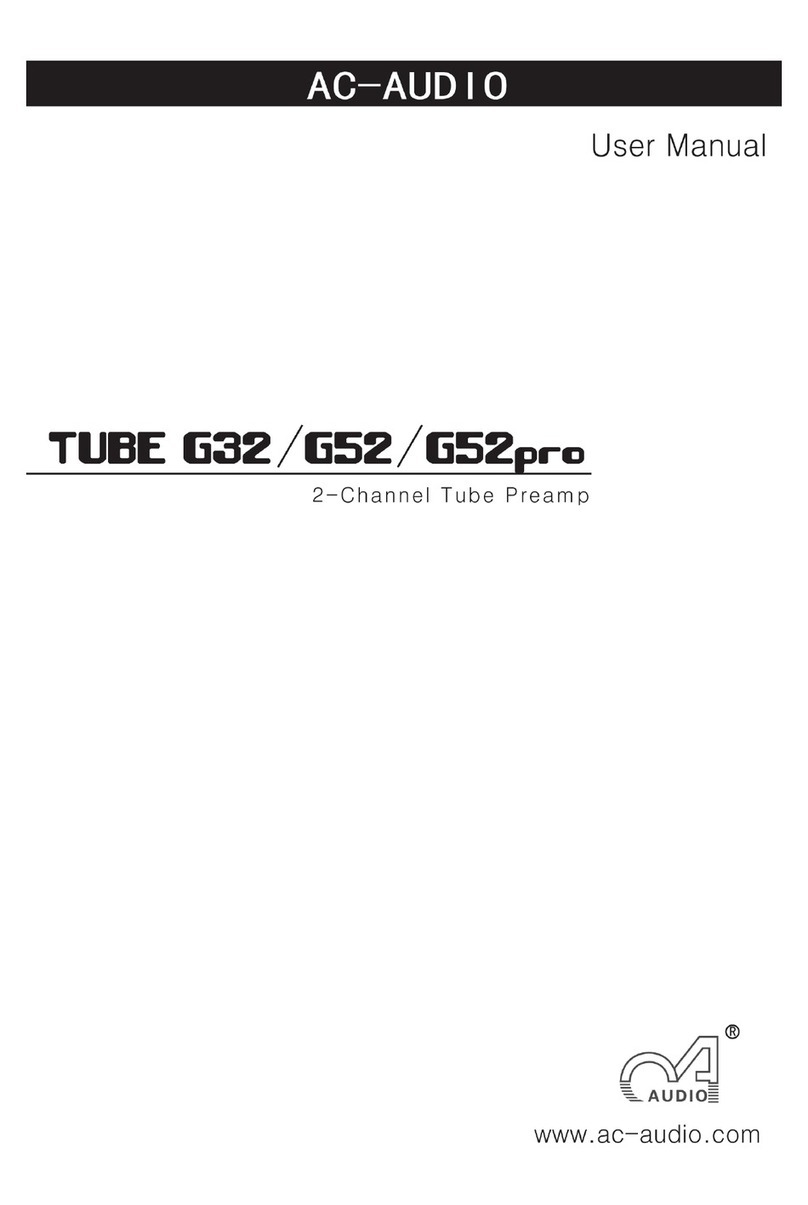 AC-AUDIO Tube G32 user manual