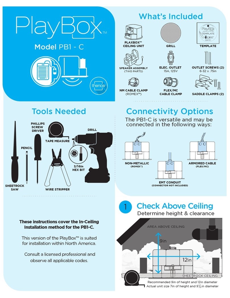 Thenos PlayBox PB1-C instructions