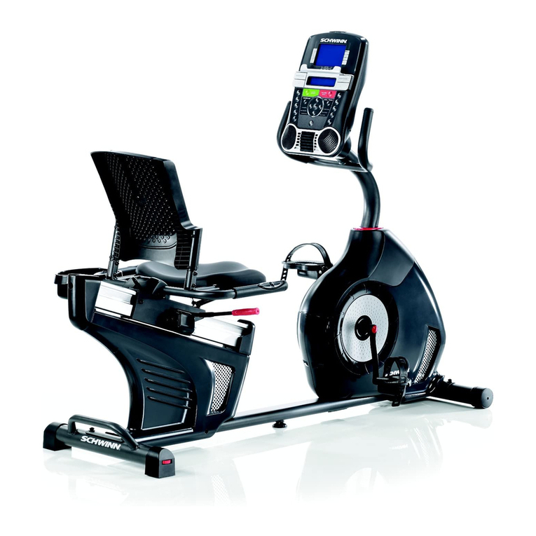 Schwinn 270 Recumbent Bike Assembly manual / owner's manual