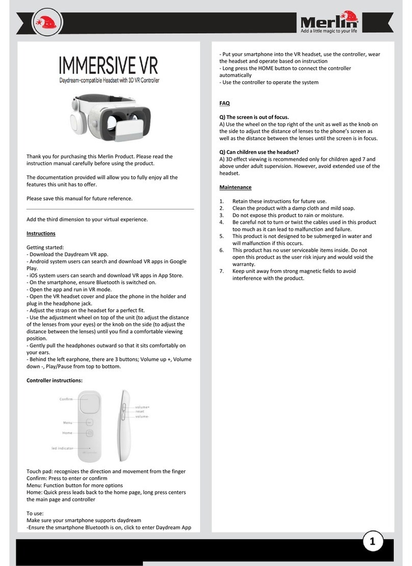 Merlin Immersive VR User manual