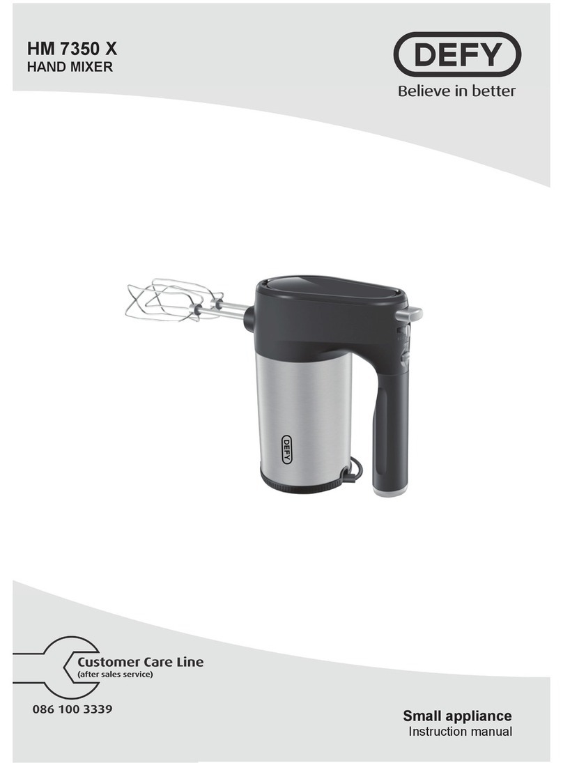 Defy HM 7350 X instruction manual