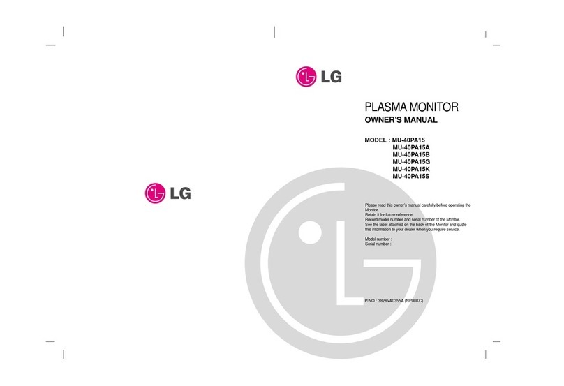 LG MU-40PA15 User manual
