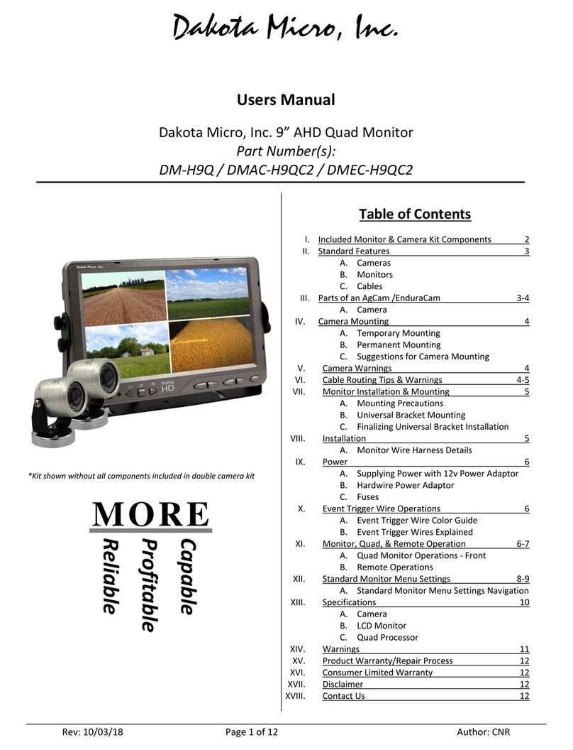 Dakota Micro DMAC-H9QC2 User manual