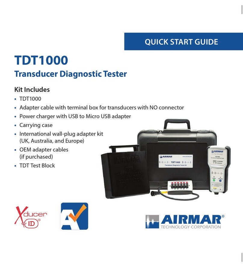 Airmar TDT1000 Quick start guides