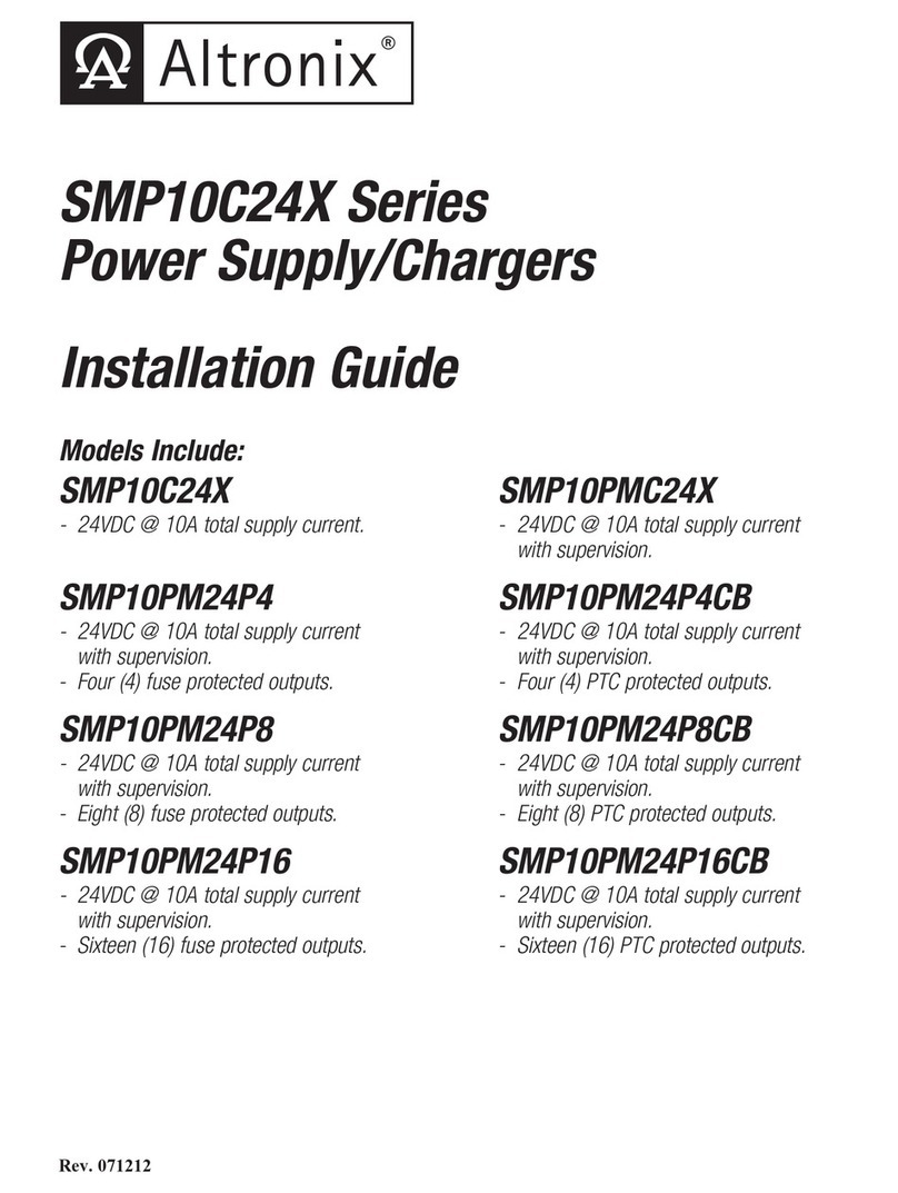 Altronix SMP10C24X Series User manual