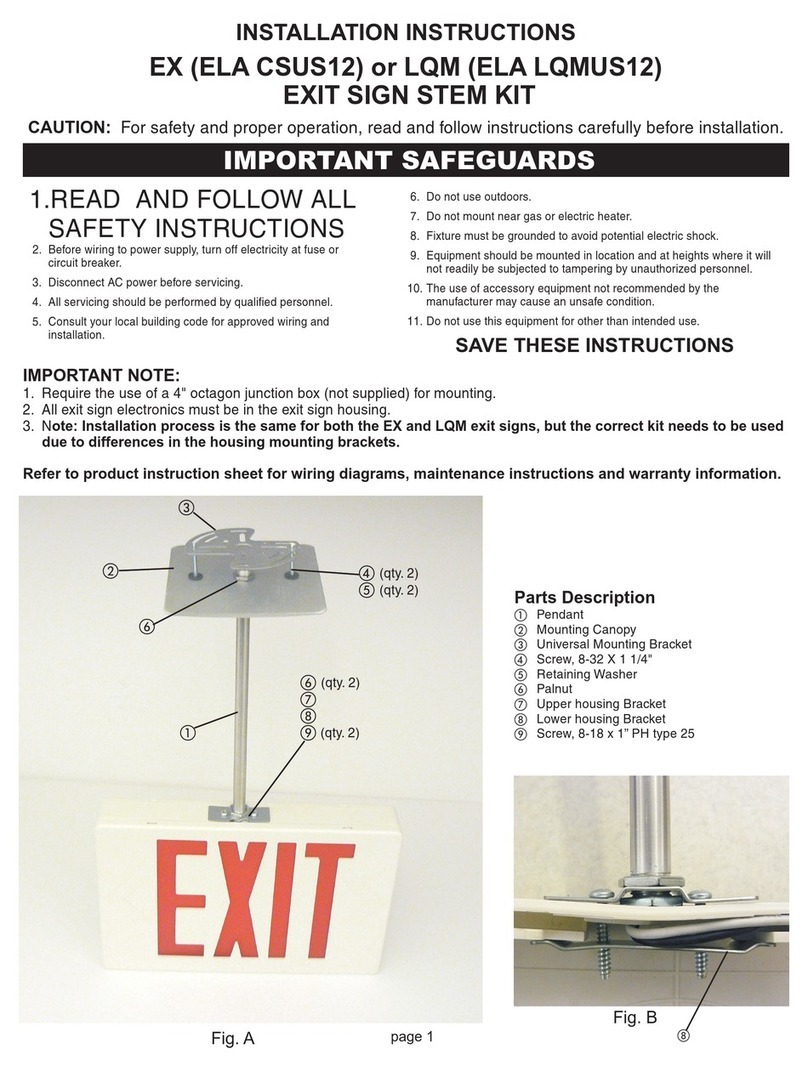 Lithonia Lighting EX installation instructions