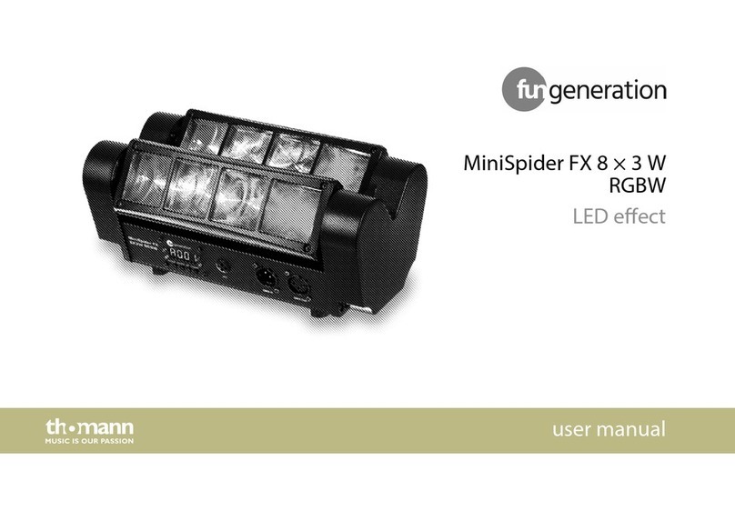 thomann MiniSpider FX 8 x 3 W RGBW User manual thomann MiniSpider FX 8 x 3 W RGBW User manual