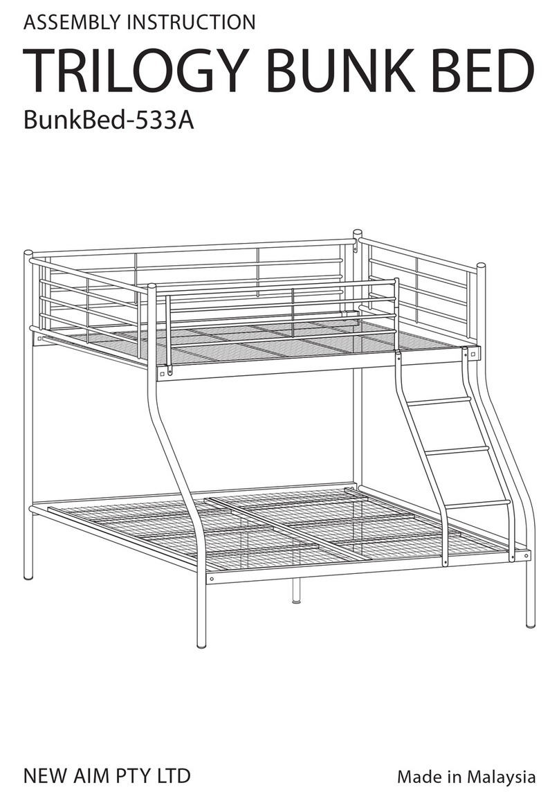 NEW AIM PTY BunkBed-533A Assembly instruction NEW AIM PTY BunkBed-533A Assembly instruction