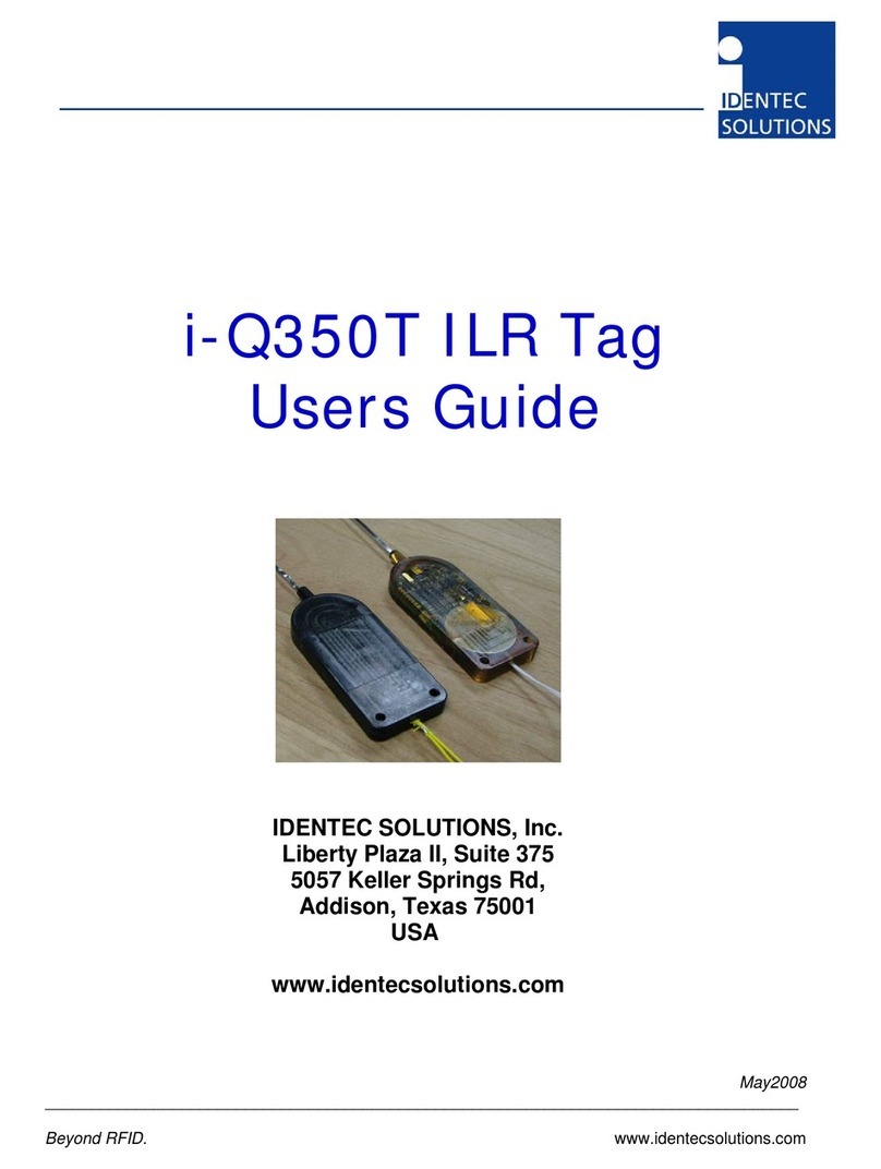 IDENTEC SOLUTIONS i-Q350T User manual
