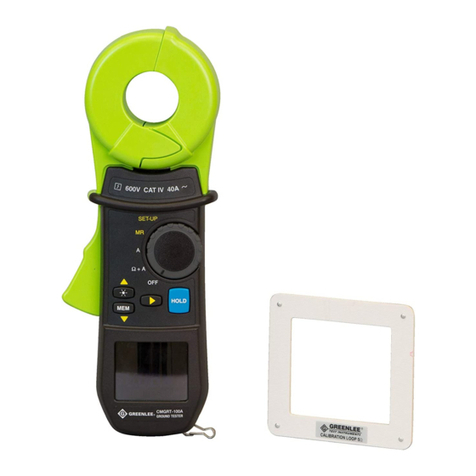Greenlee CMGRT-100A User manual