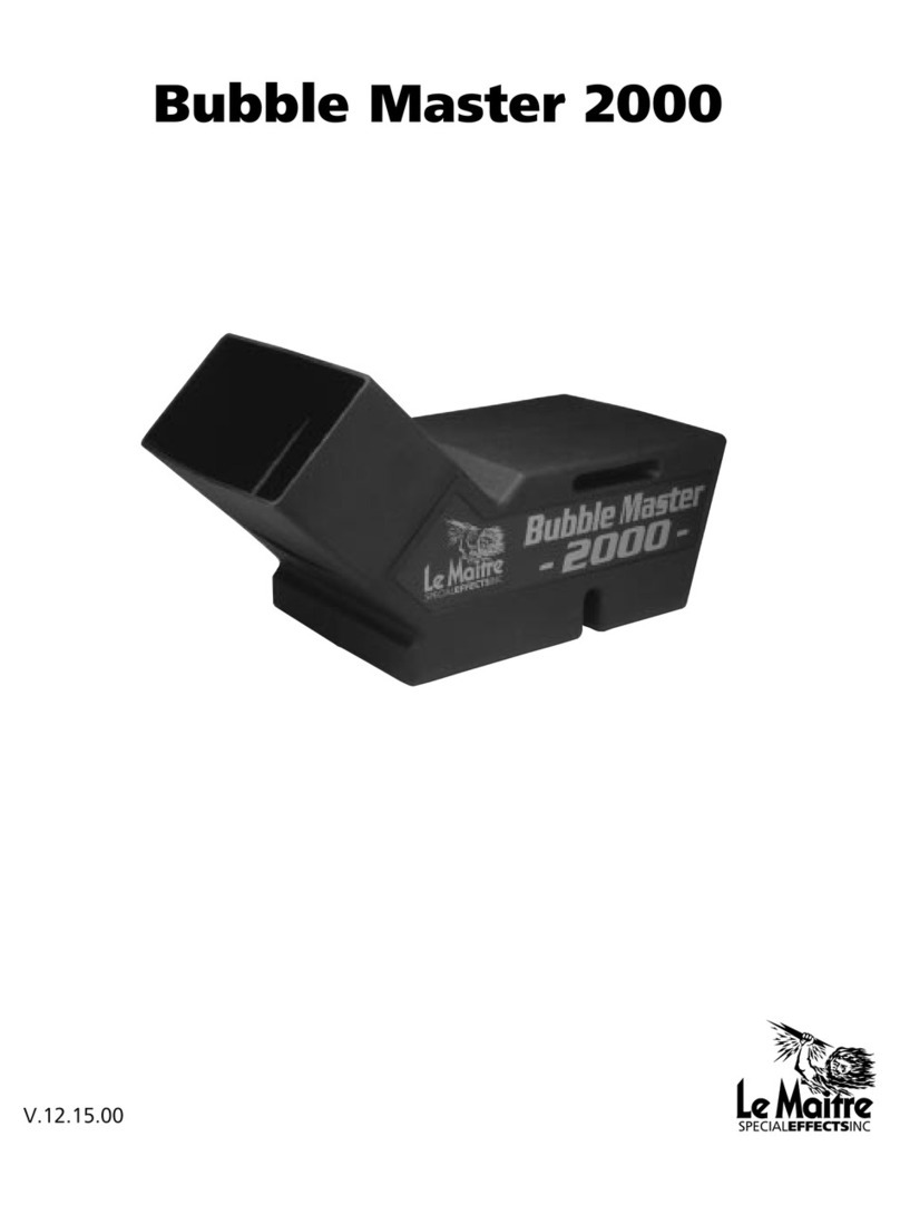 LeMaitre BubbleMaster 2000 user manual