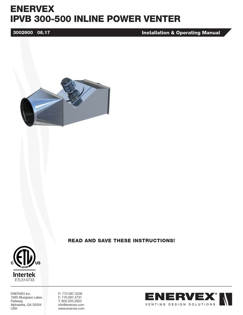 ENERVEX IPVB 300 Installation & operating manual