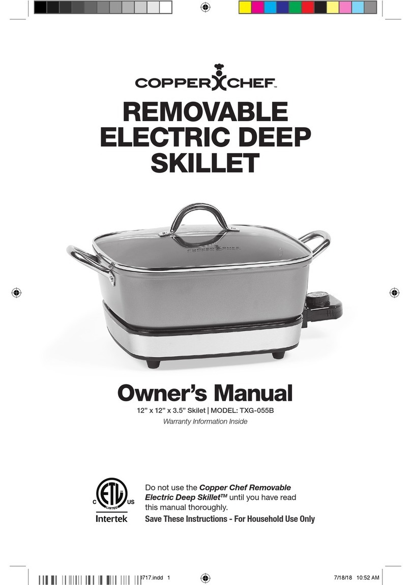 Copper Chef TXG-055B User manual