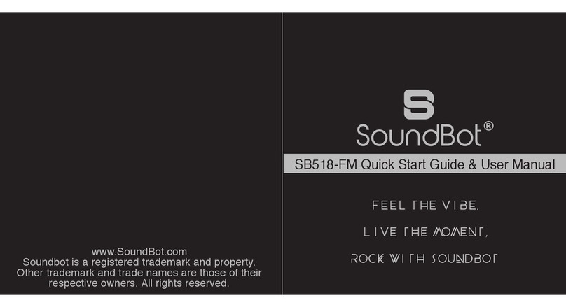 Soundbot SB518-FM Quick start guide and user manual