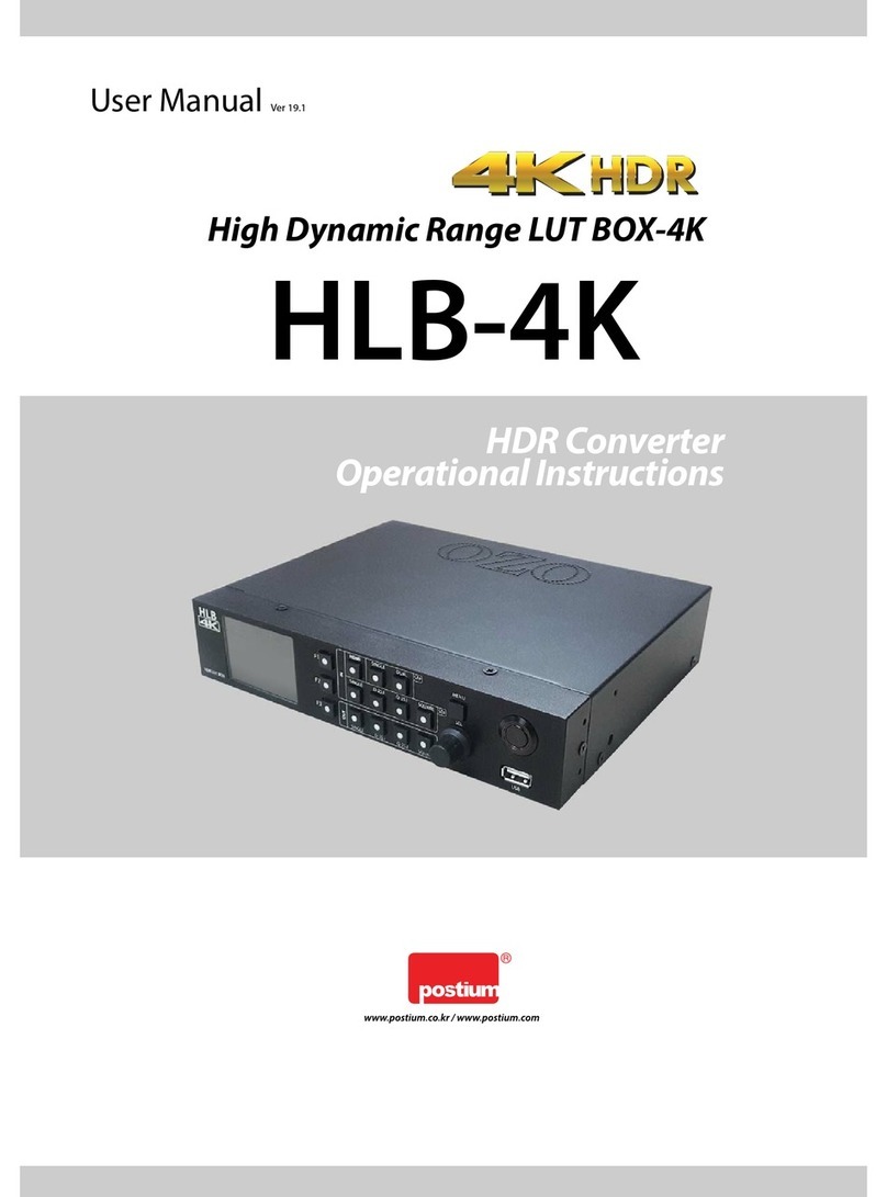 Postium HLB-4K Operational instructions