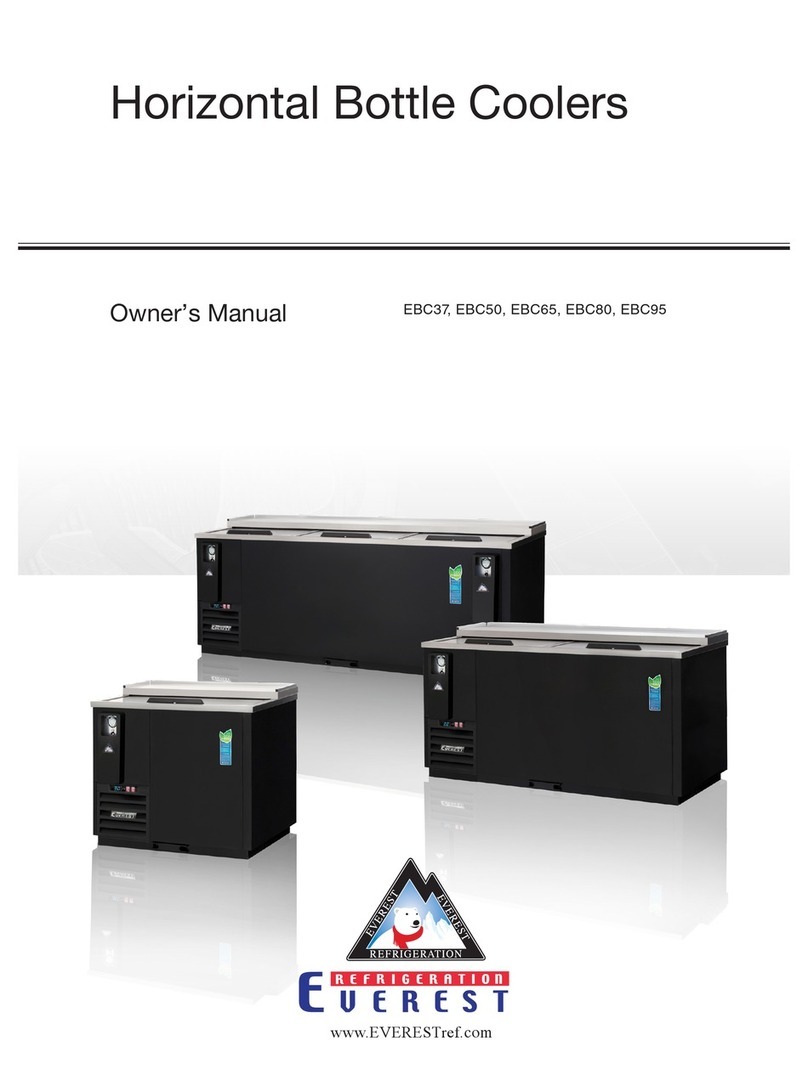EVEREST REFRIGERATION EBC37 owner's manual