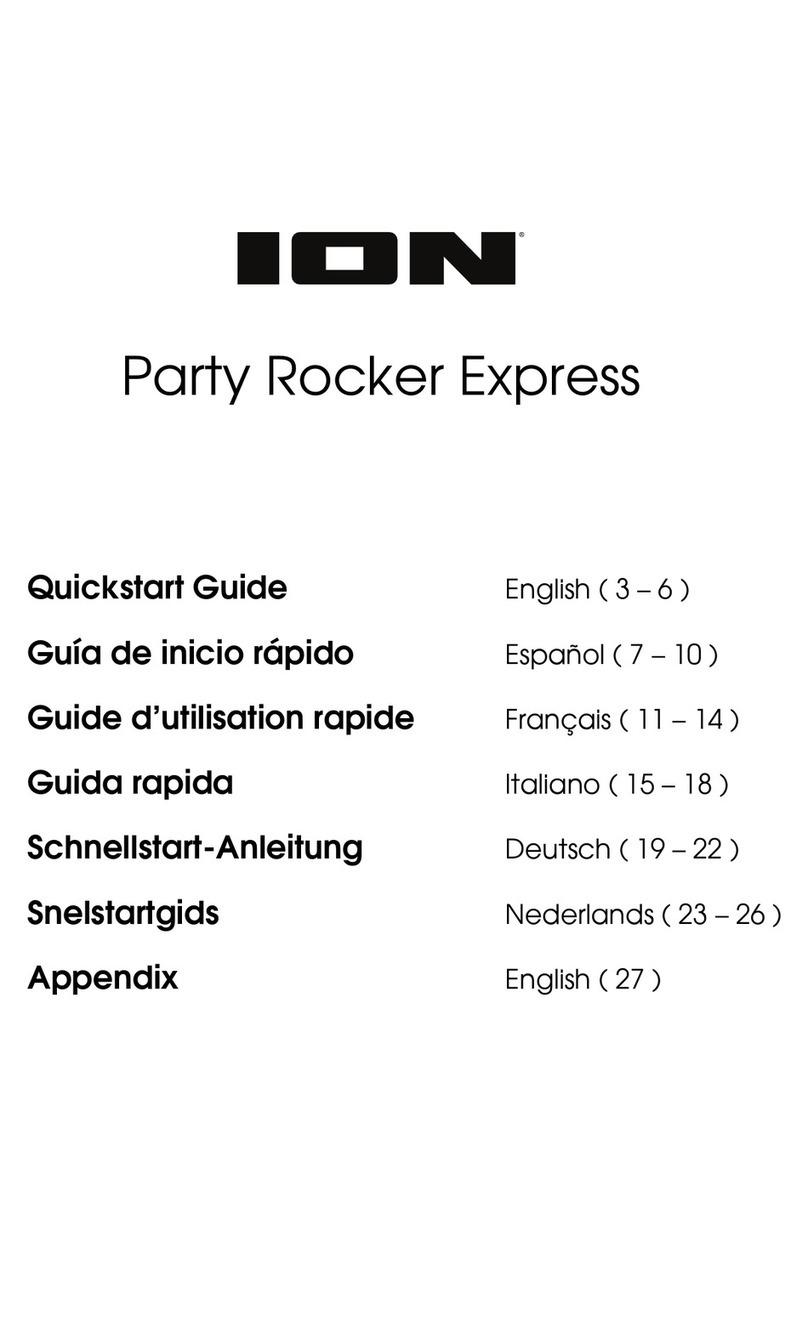 ION Party Rocker Express User manual