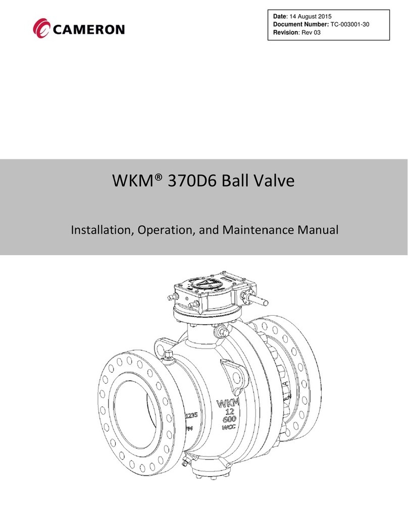 Cameron wkm 370D6 Series User manual