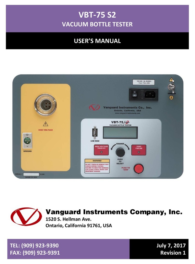 Vanguard Instruments VBT-75 S2 User manual