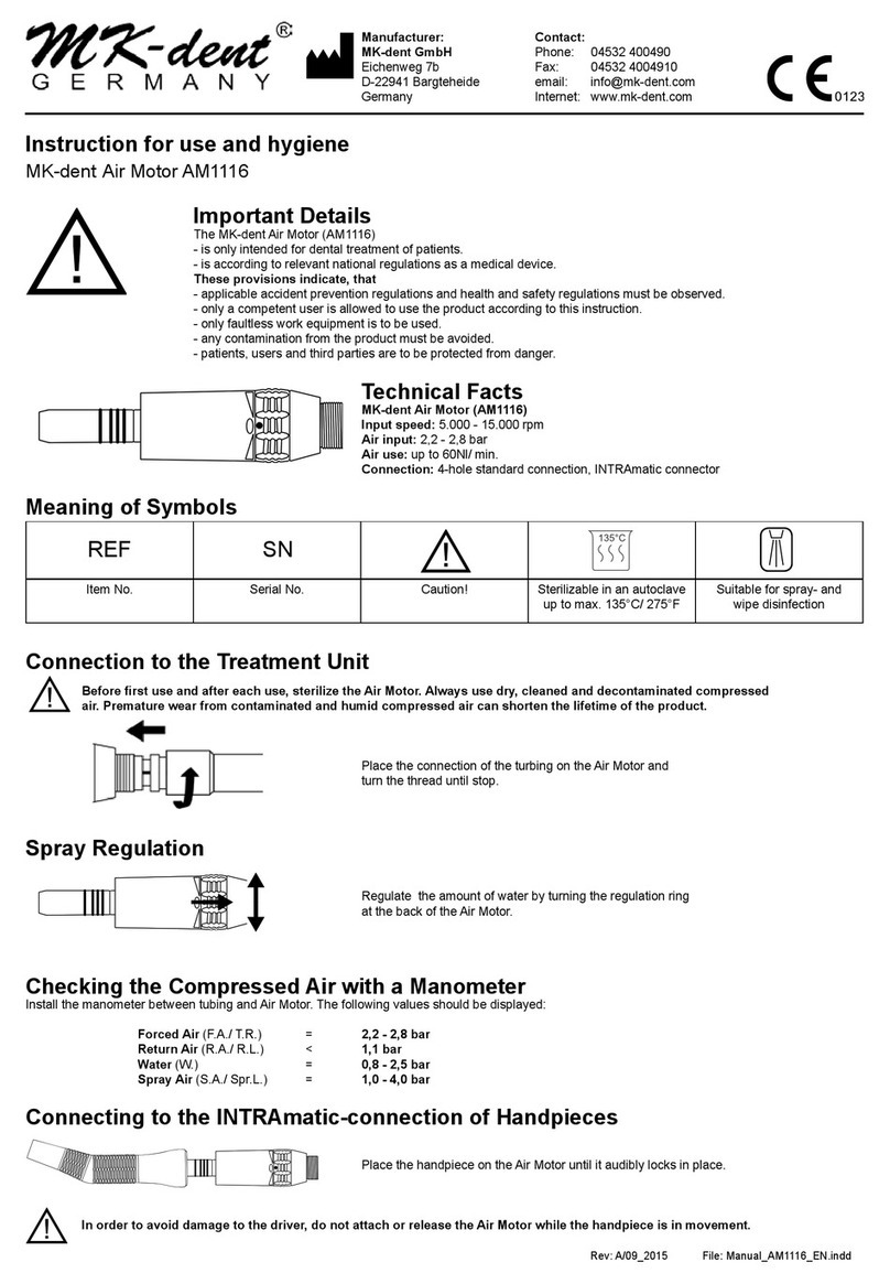 mk-dent AM1116 Instructions for use