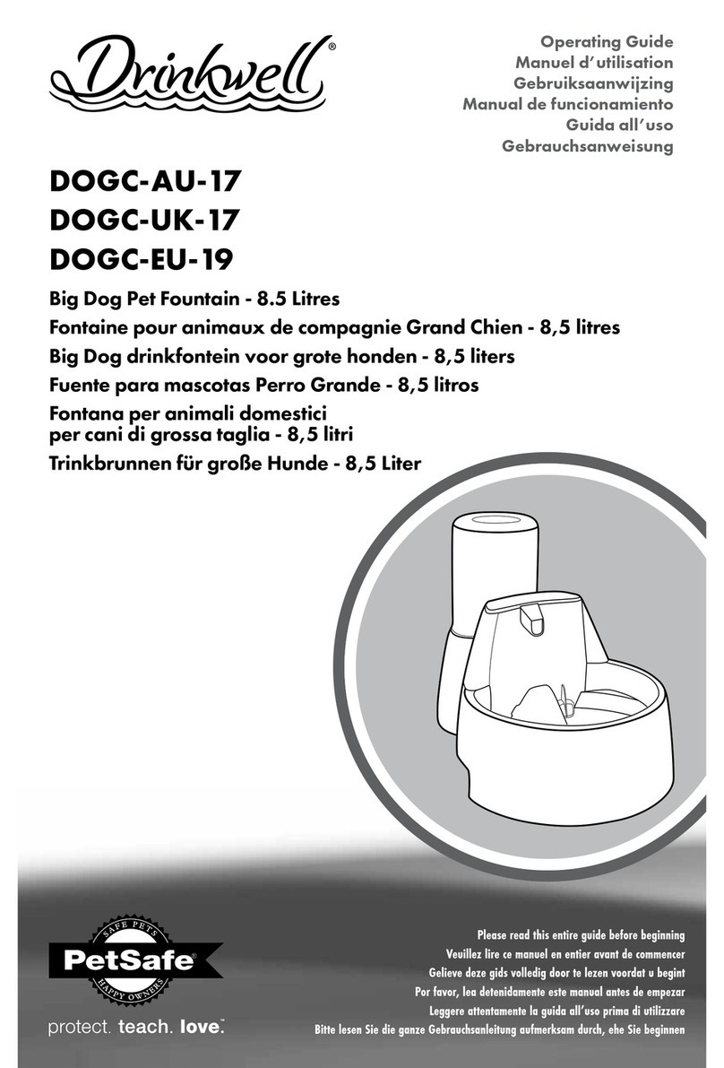 Petsafe Drinkwell DOGC-AU-17 User manual