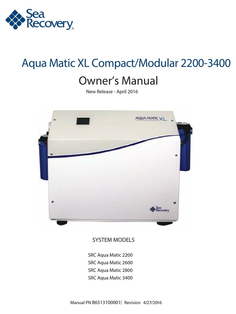 Sea Recovery Aqua Matic XL Series User manual