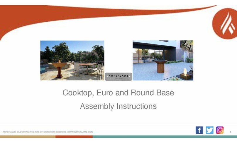 Arteflame Classic Cooktop Assembly guide