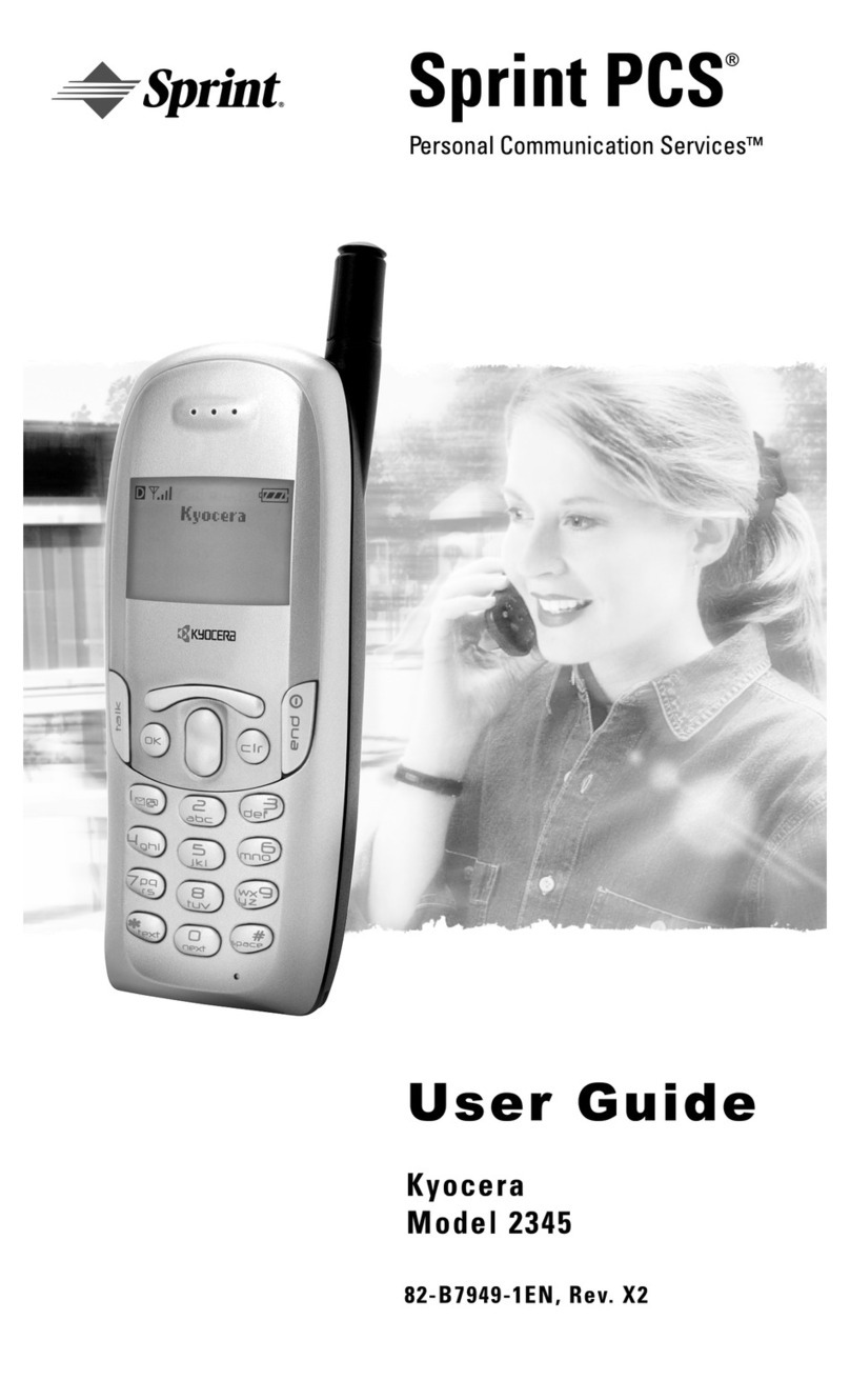 Kyocera 2345 User manual