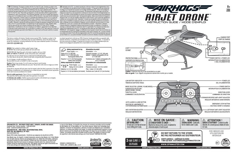 Air Hogs Airjet Drone User manual