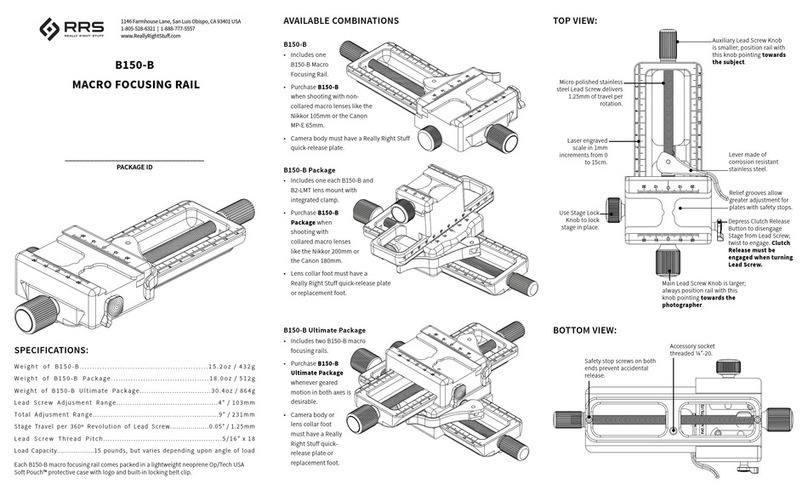 Really Right Stuff B150-B user guide