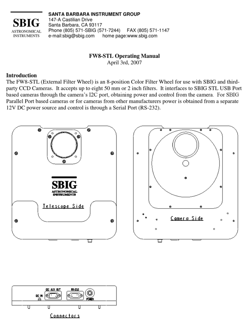 SBIG FW8-STL operating manual