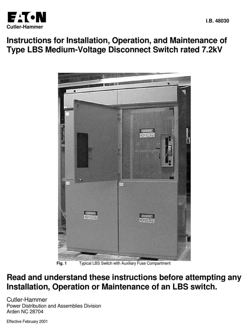Eaton LBS Series Installation and operating instructions