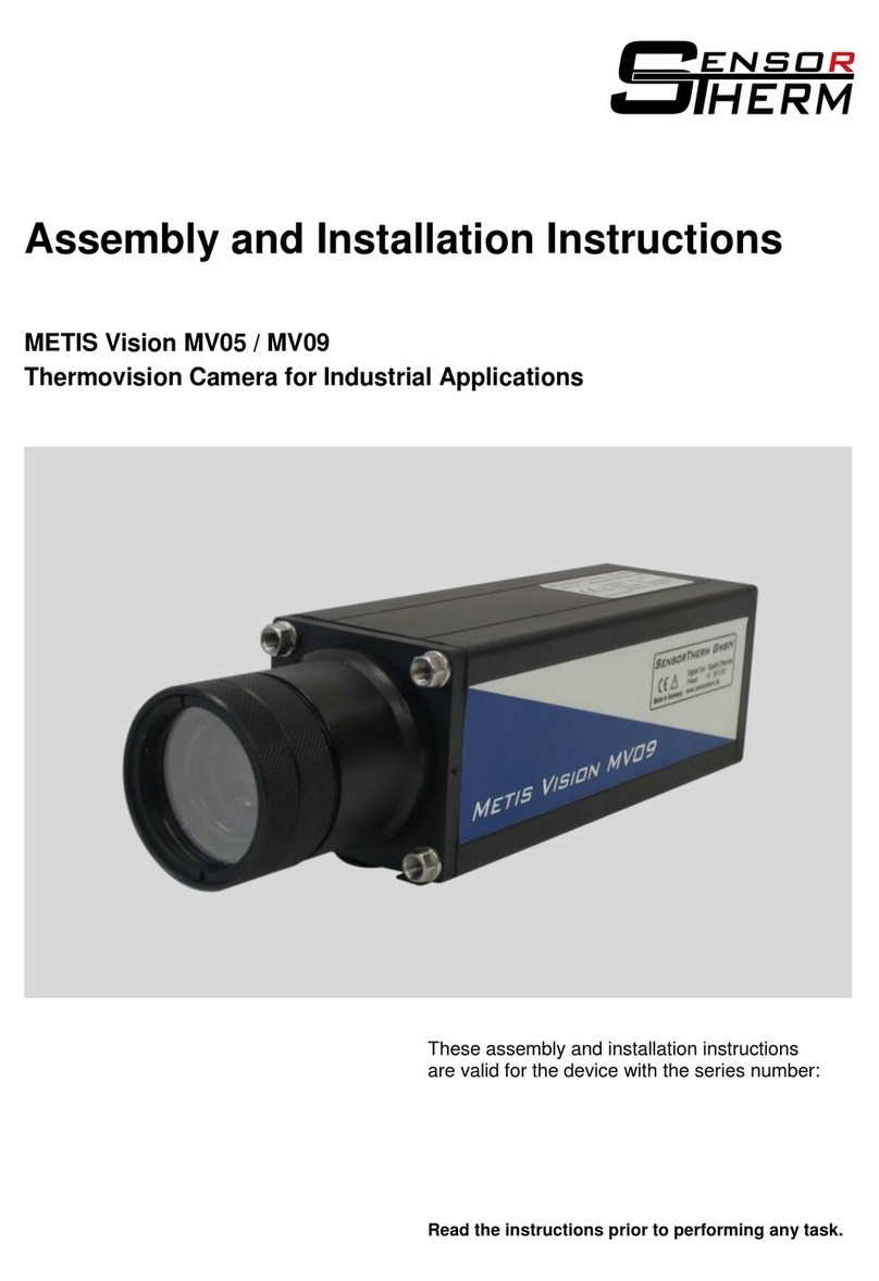 Sensor METIS Vision MV05 Assembly and installation instructions