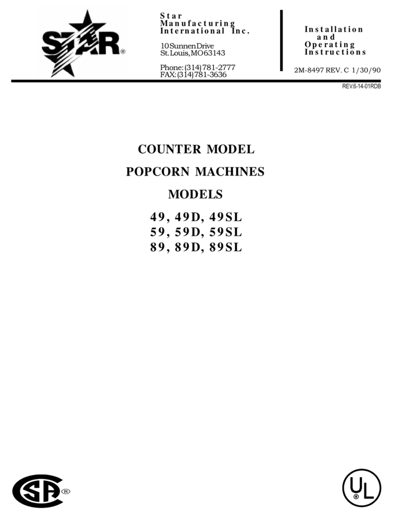 Star Manufacturing International 49 Installation and operating instructions Star Manufacturing International 49 Installation and operating instructions