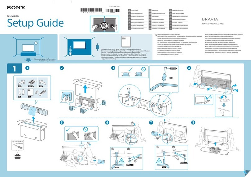 Sony BRAVIA XF70 Series User manual