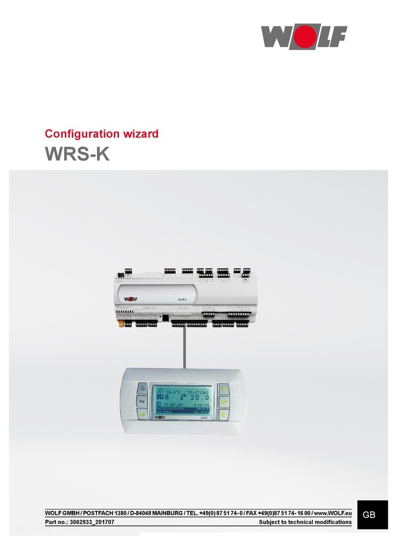 Wolf WRS-K Configuration manual