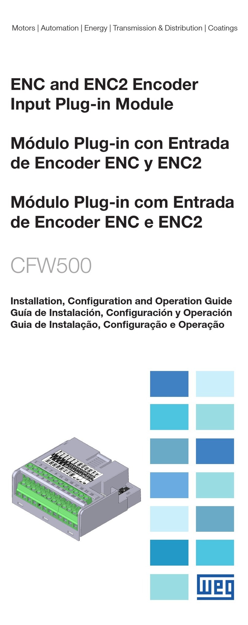 WEG CFW500-ENC Operation guide