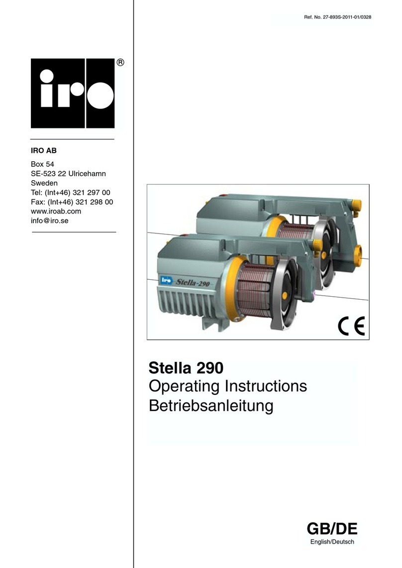 IRO Stella 290 operating instructions