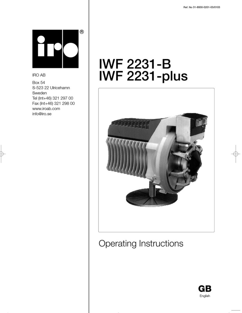 IRO IWF 2231-B operating instructions