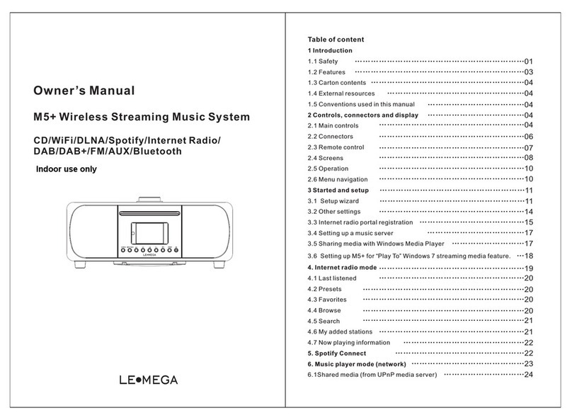 LEMEGA M5+ owner's manual