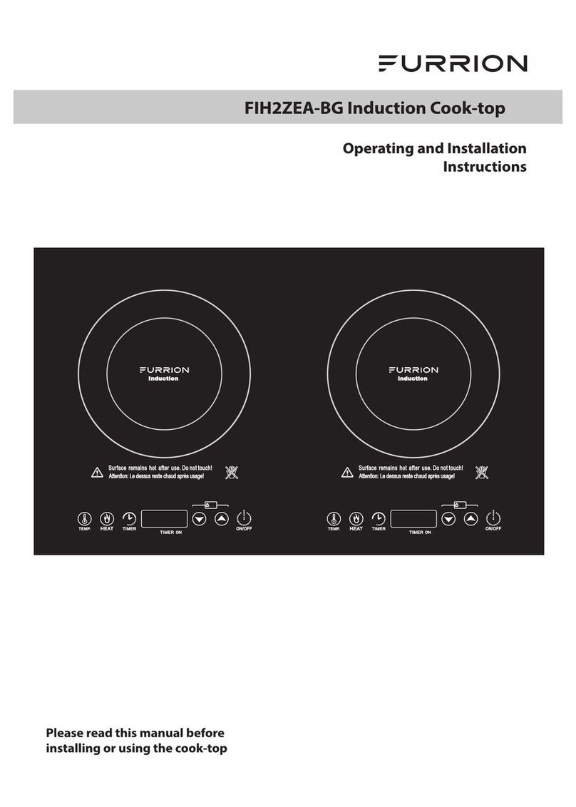 Furrion FIH2ZEA-BG Operating and installation instructions