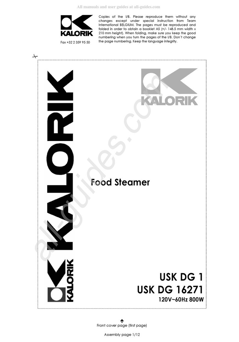 Kalorik USK DG 1 operating instructions