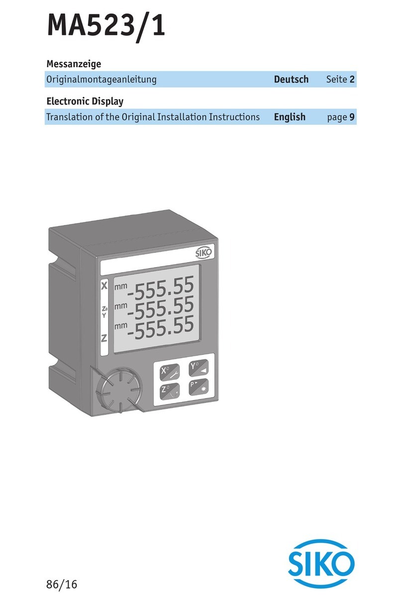 Siko MA523/1 User manual