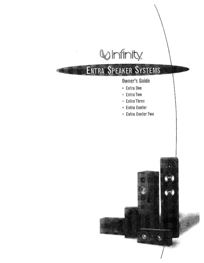 Infinity Entra Series User manual