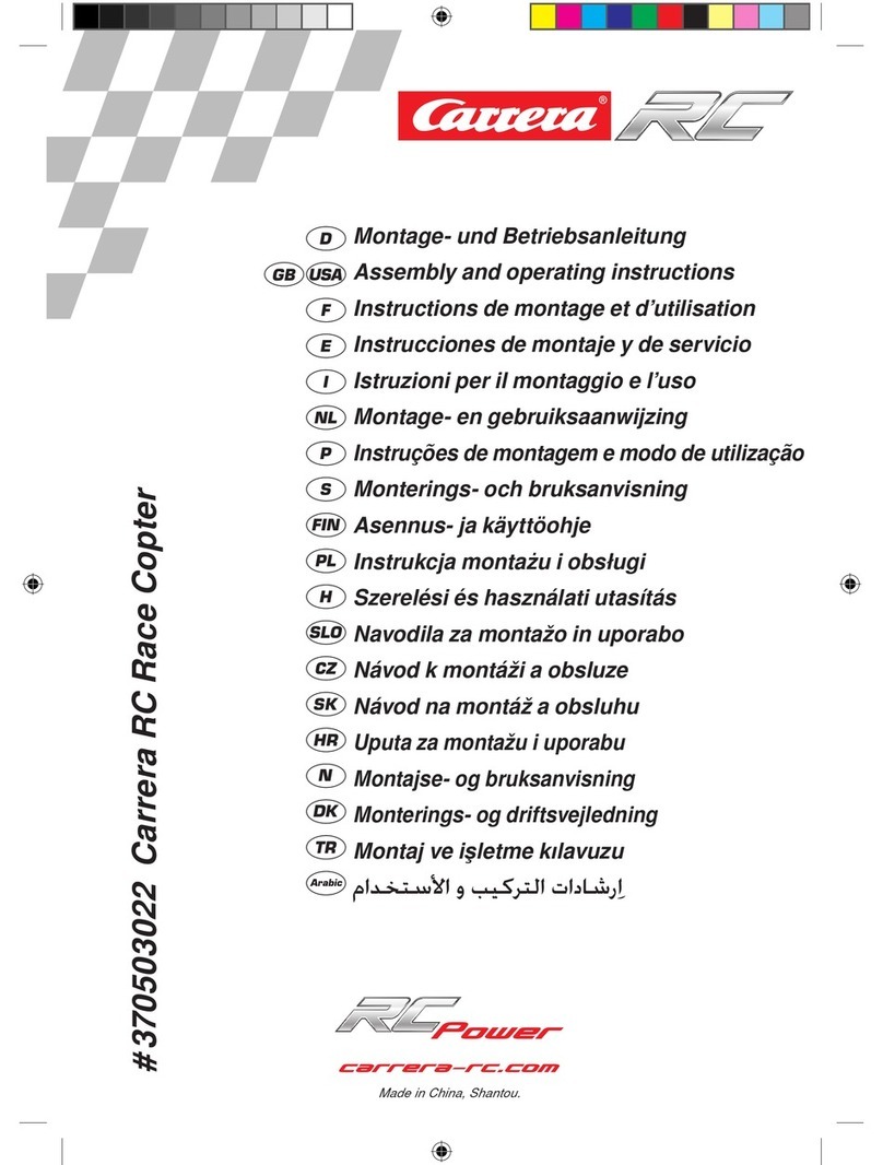 Carrera RC Race Copter Assembly and operating instructions