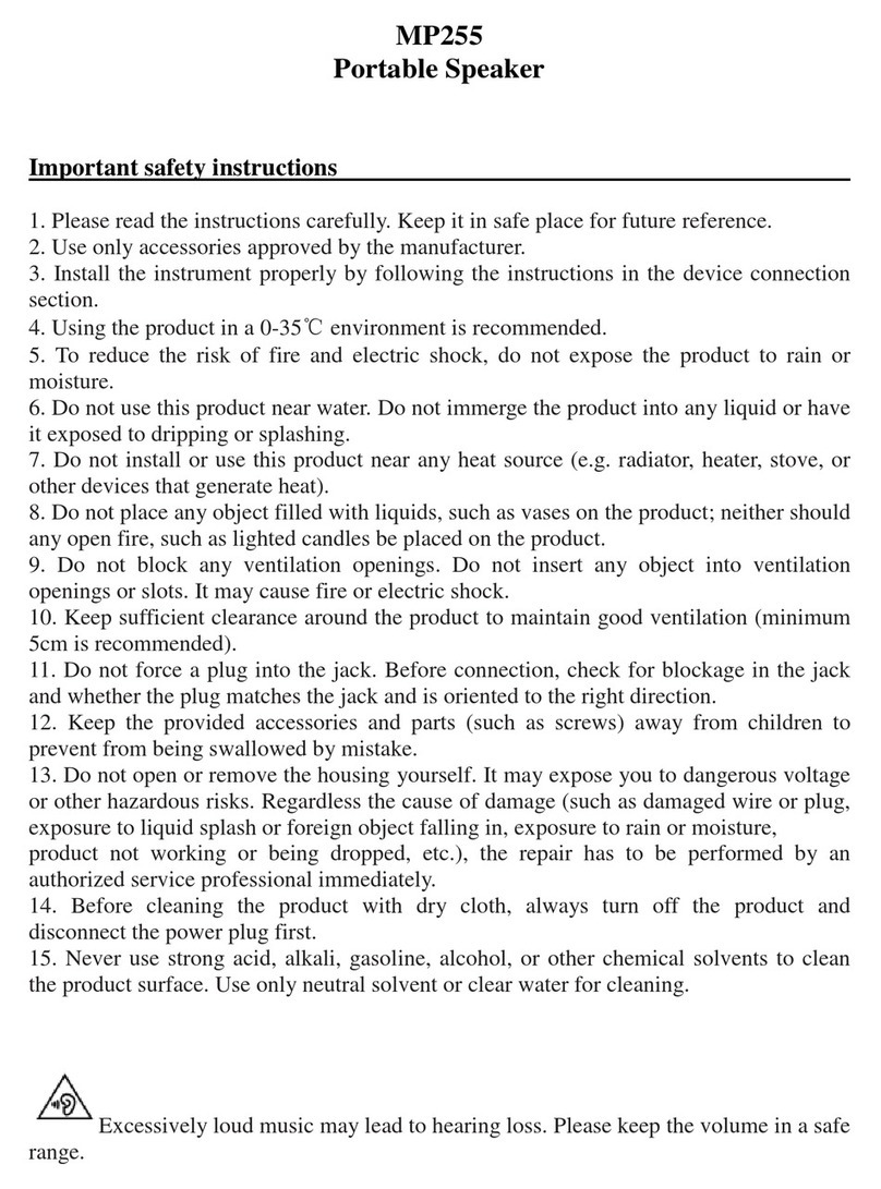 EDIFIER MP255 user manual