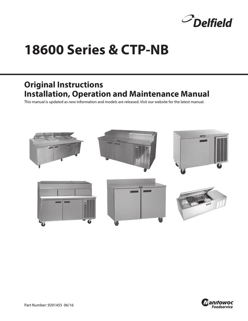 Delfield 18600 Series User manual
