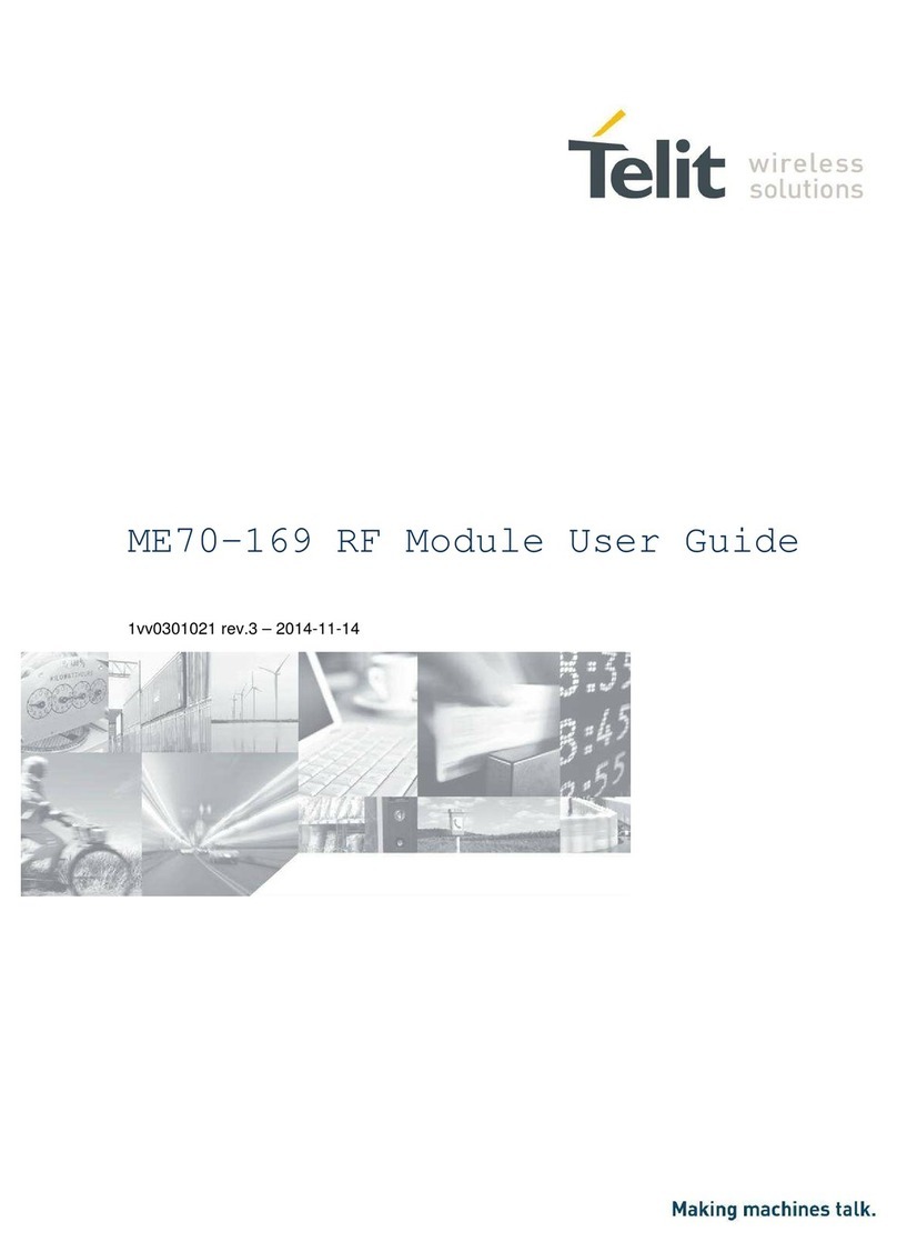 Telit Wireless Solutions ME70-169 User manual Telit Wireless Solutions ME70-169 User manual