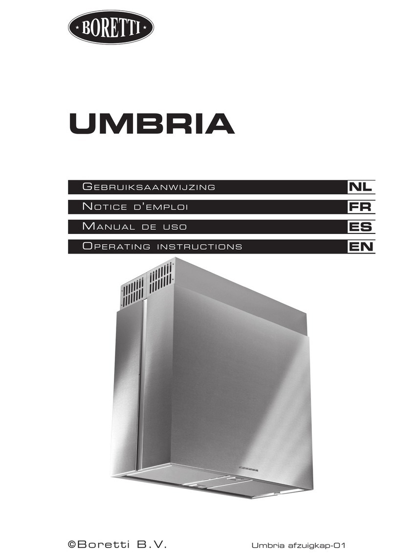 BORETTI UMBRIA operating instructions