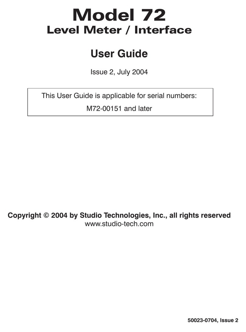 Studio Technologies 72 User manual